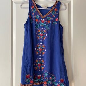 Savanna Jane Royal Blue Dress with Embroidery